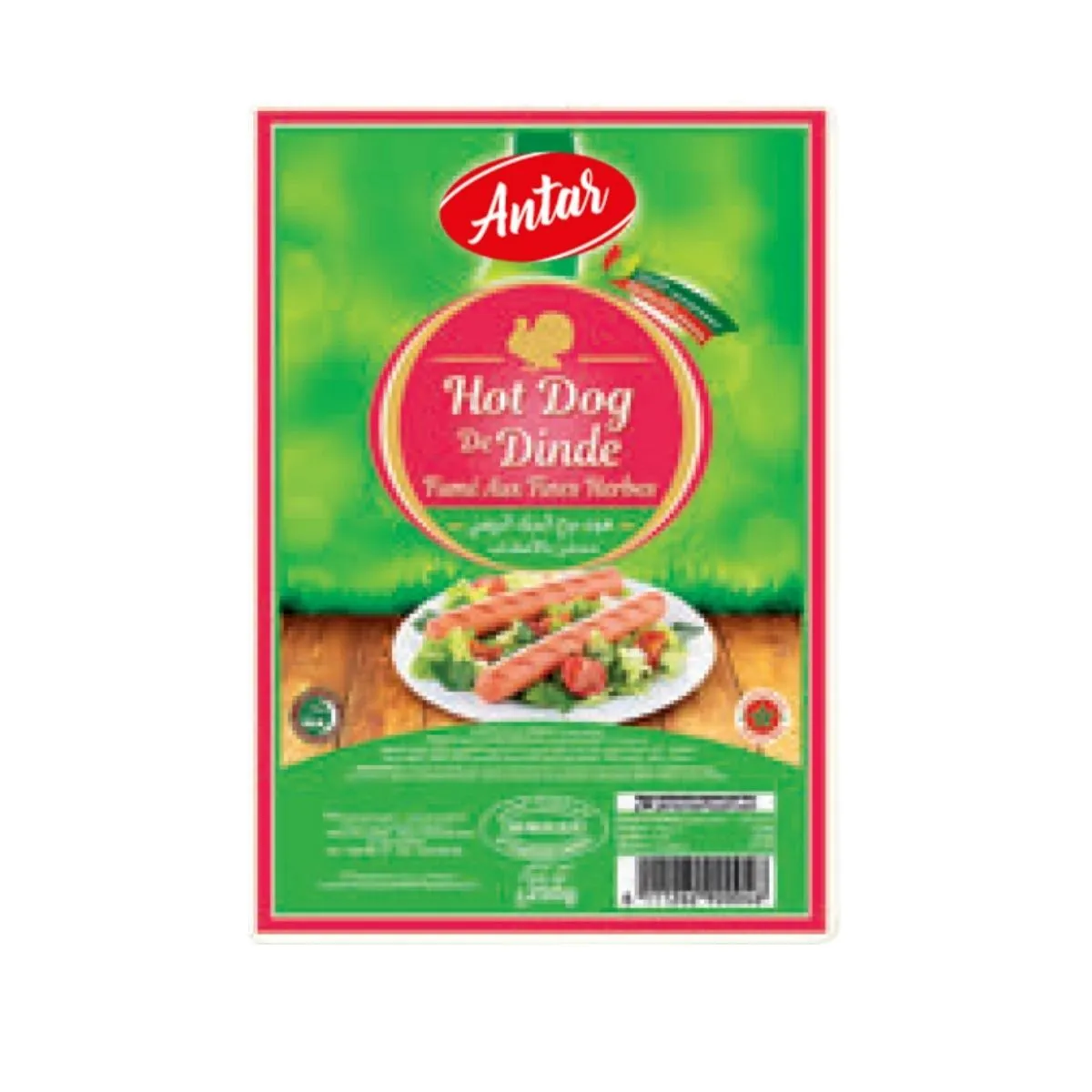 Salsicha Hot Dog de Peru Cozida Defumada com Ervas Finas – 250g