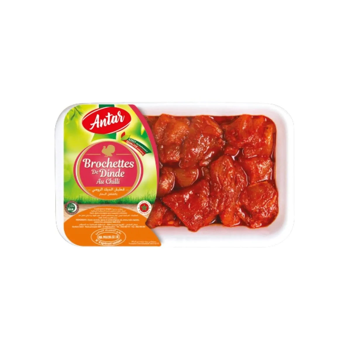 Brochetas de Filete de Pavo con Chili