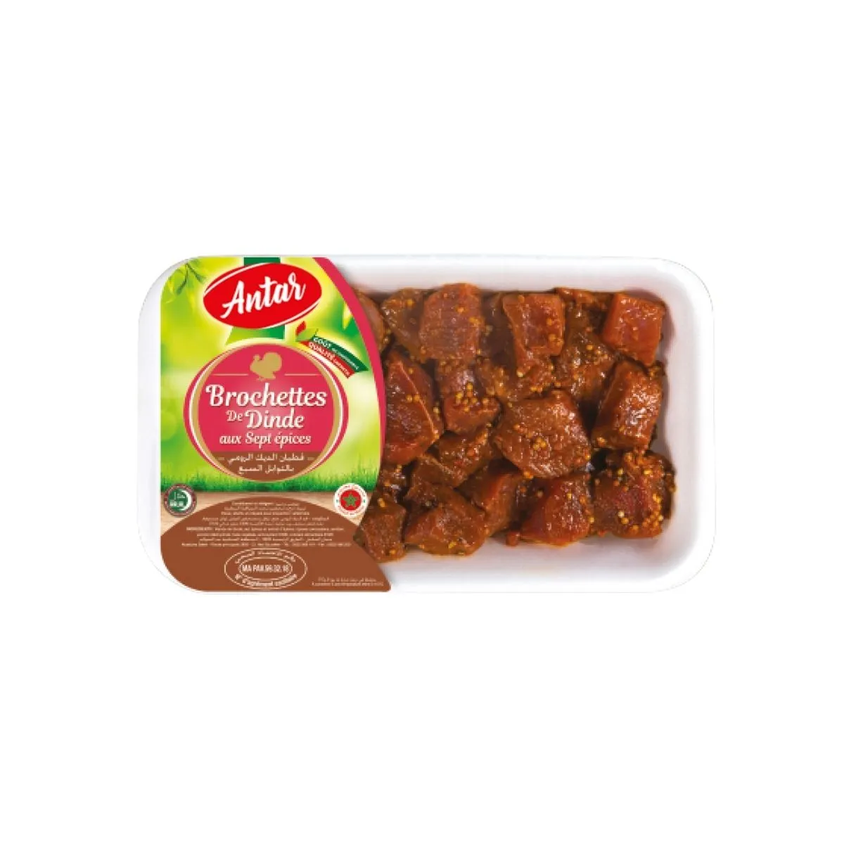Espetadas de Peru com 7 Especiarias