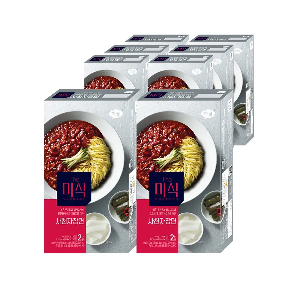 Jajangmyeon Szechuan Misik 540g – 2 paquetes (270g × 4 porciones)