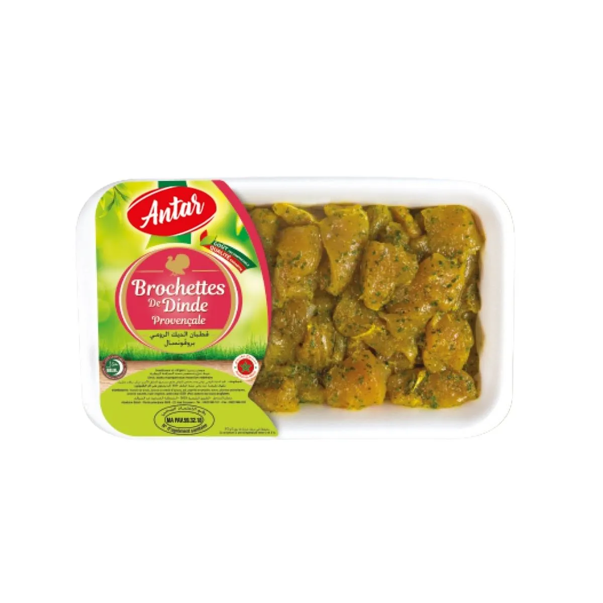 Brochetas de Filete de Pavo Provenzal