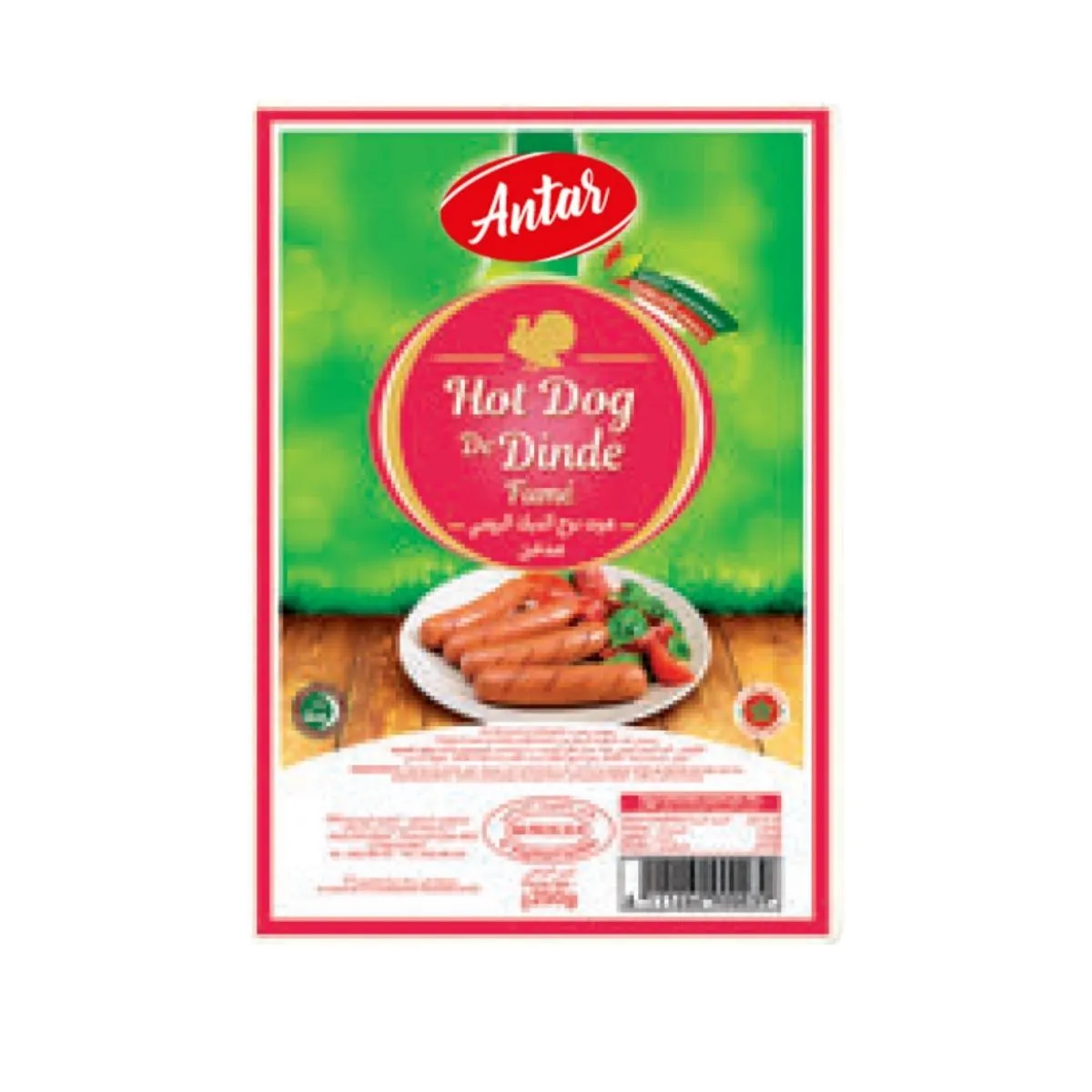 Salsicha Hot Dog de Peru Cozida Defumada – 250g